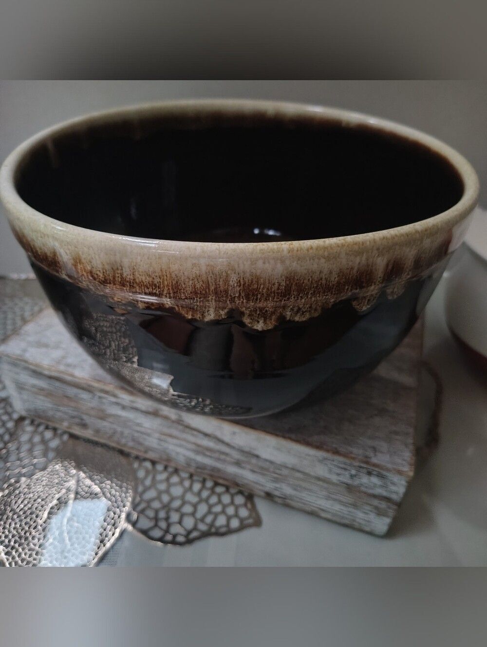 Vintage Pfaltzgraff Gourmet  Brown  Mixing Bowl 9.5"